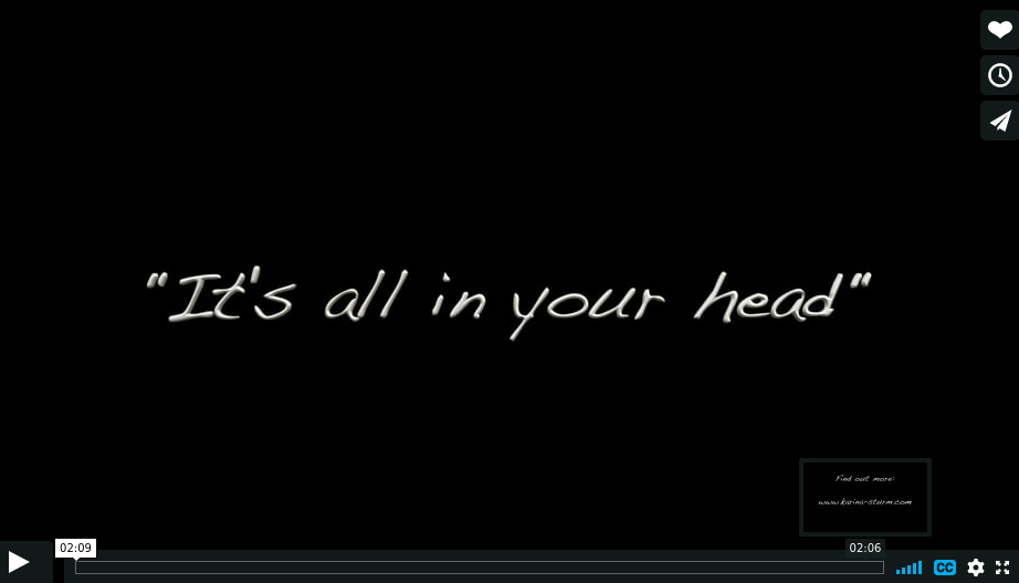 its all in your head;
